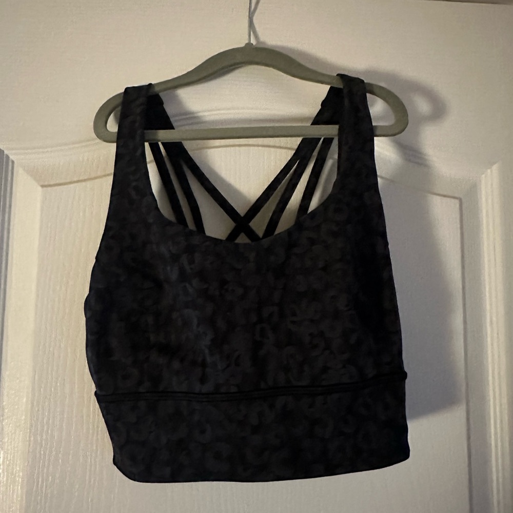 Lululemon Printed Free to Be Serene Longline Bra